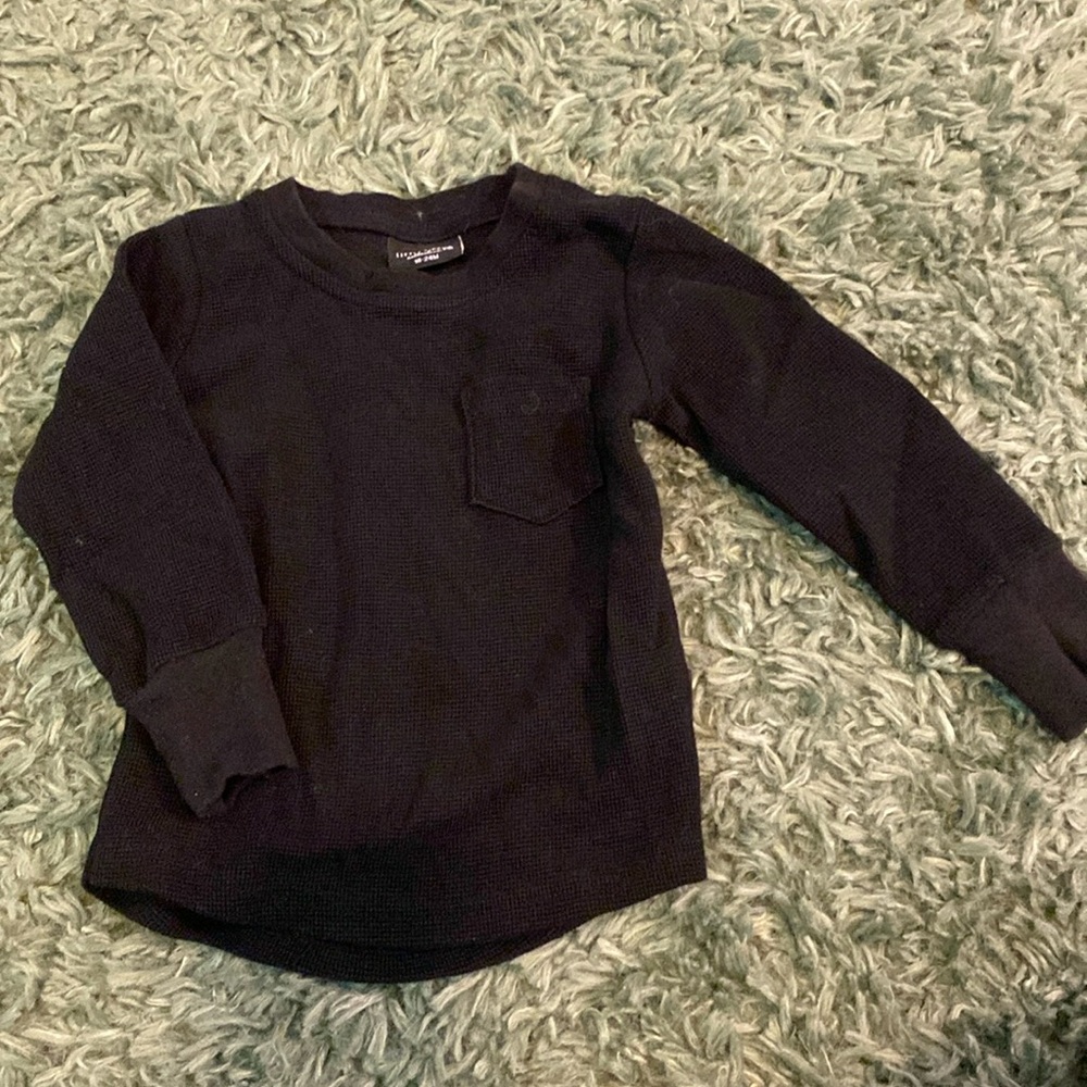 18-24month Little Bipsy black thermal long sleeve